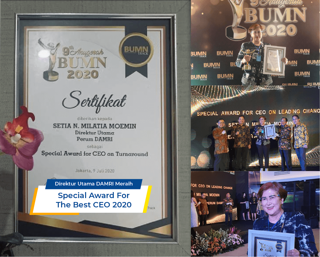 Direktur Utama DAMRI Raih Special Award For the Best CEO